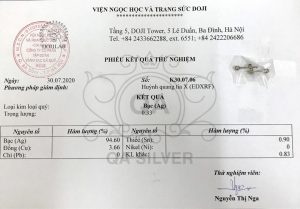 Bông tai bạc 925 bi nụ tròn khuyên nam nữ trơn tối giản S925 BASIC QA SILVER Earrings EA170508