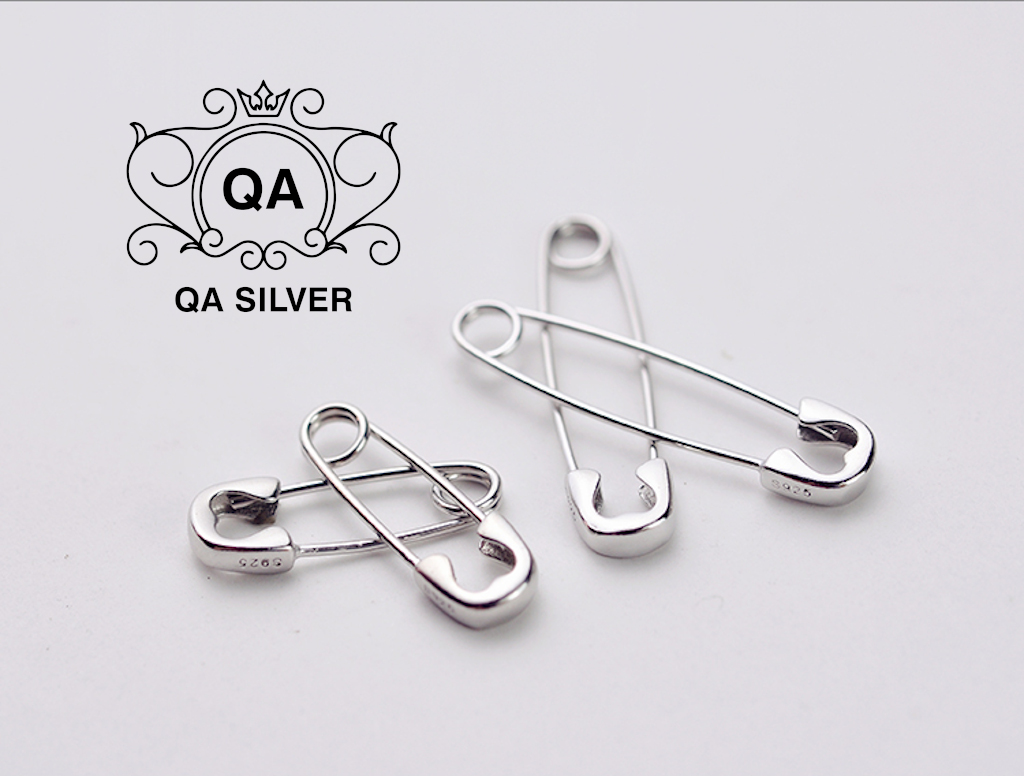 Khuyên tai bạc 925 ghim băng bông kim xỏ nam nữ S925 PIN Silver Earrings QA SILVER EA190701