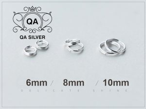 Khuyên tai bạc 925 xoắn lò xo kẹp vành bông nam nữ cuộn tối giản S925 MINIMAL Silver Earrings QA SILVER EA190911
