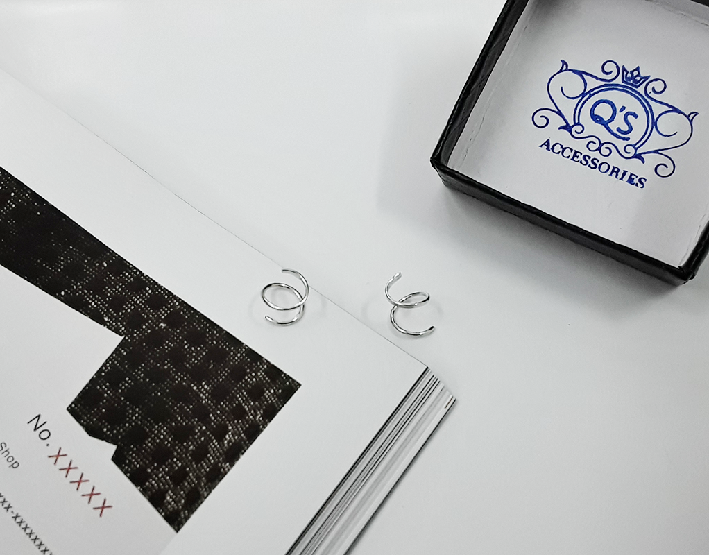 HELIX Khuyên tai bạc xoắn tối giản S925