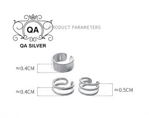 Khuyên tai bạc 925 kẹp vành không cần lỗ layer bông nam nữ S925 EARCUFF Silver Earrings QA SILVER EA201202