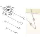 Dây bạc 925 tăng đơ nam nữ vòng cổ lắc tay chân S925 BASIC QA SILVER Earrings AC240801